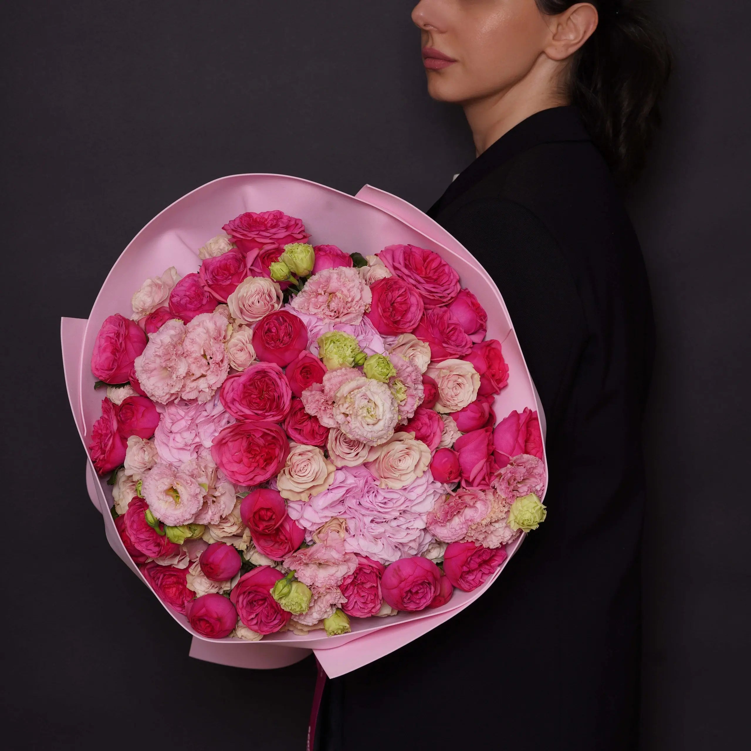 Ottavia — soft cream & white blooms bouquet, hand-tied by Ecoroses | flower delivery Los Angeles