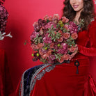 Armine — mauve roses & berry hydrangea arrangement, hand-tied by Ecoroses | flower delivery Los Angeles