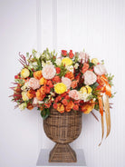 Ardella — warm golden-hour rose vase arrangement by Ecoroses | flower delivery Los Angeles