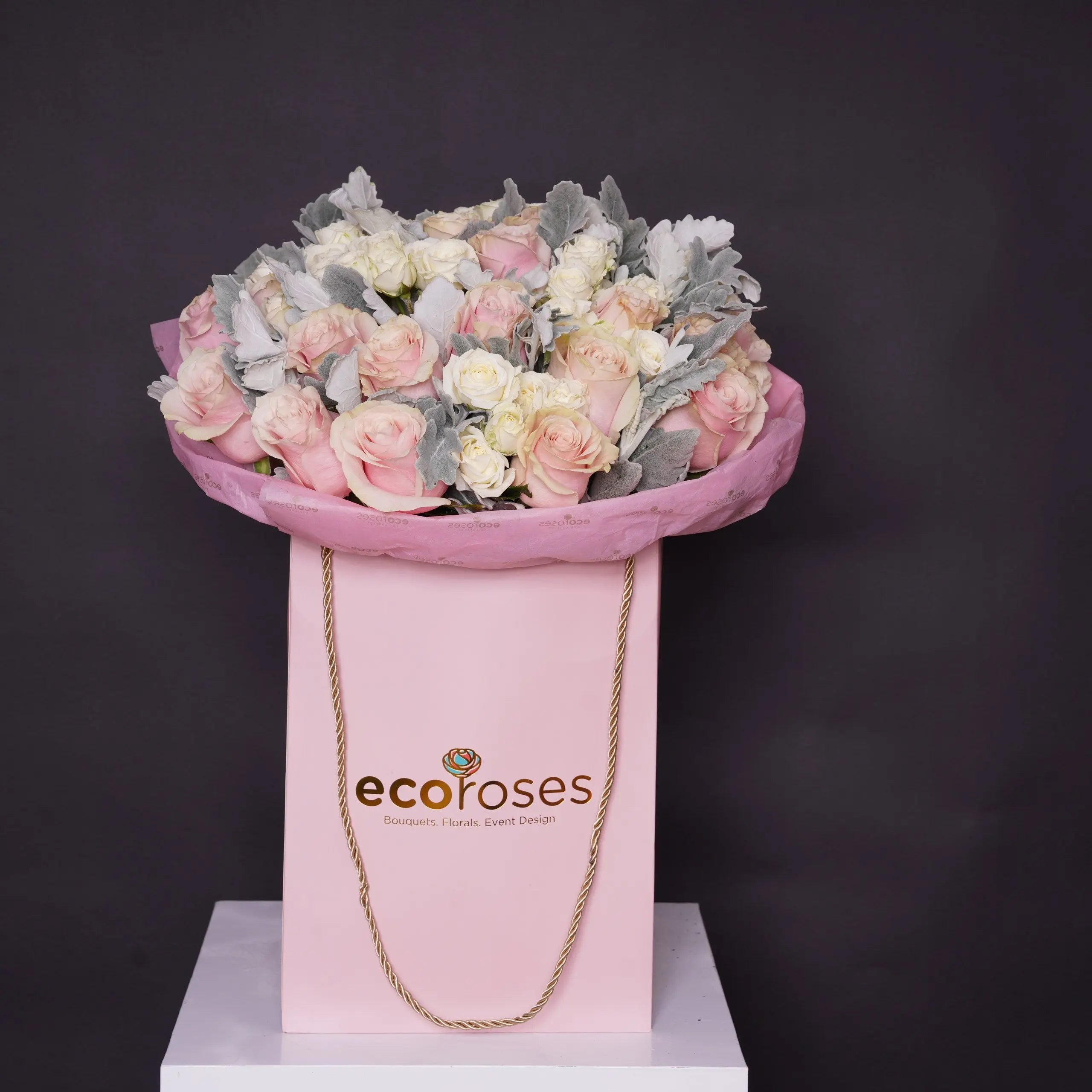 The Blush luxury gift bag — Ecoroses signature gift Los Angeles delivery