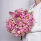 Sofia — pink & blush roses bouquet, hand-tied by Ecoroses | flower delivery Los Angeles